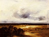 An Extensive Landscape with Windmills